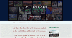 Desktop Screenshot of mountainartfestivals.com