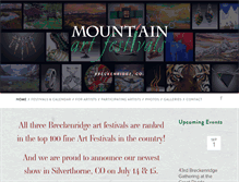 Tablet Screenshot of mountainartfestivals.com